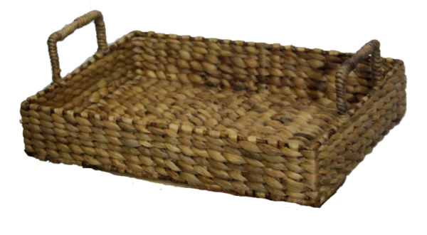 Rectangular Woven Seagrass Storage Bins with Handle
