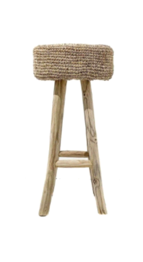 Raffia Bar Stool