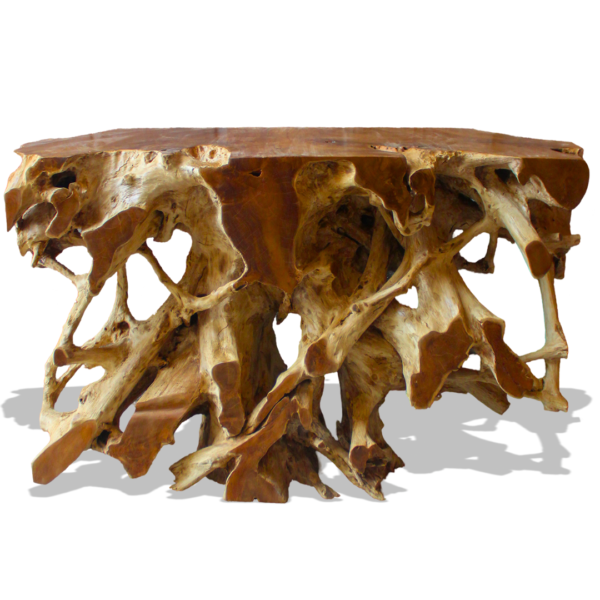Teak Root Console With Finishing 2 Tone
