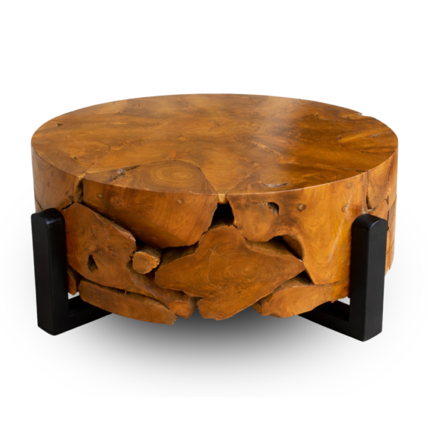 Coffee Table Round with iron Legs