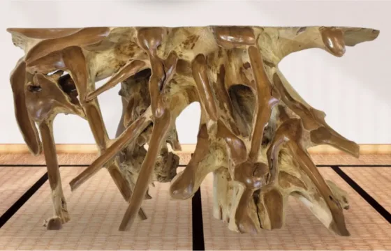 Teak Root Console Tables for Interior Spaces