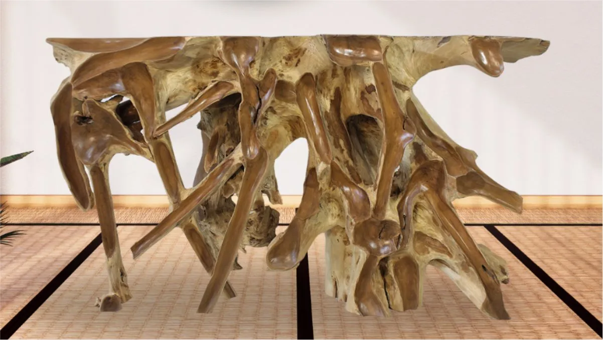 Teak Root Console Tables for Interior Spaces