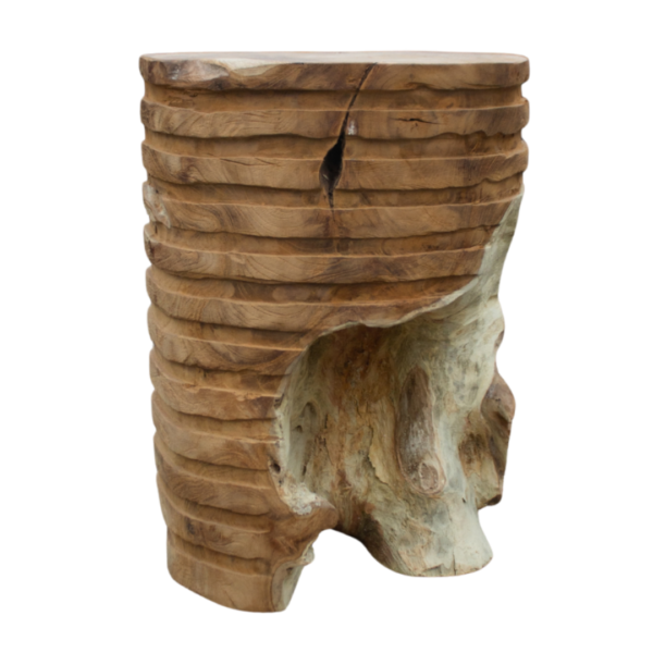 Teak Root Stool Garis
