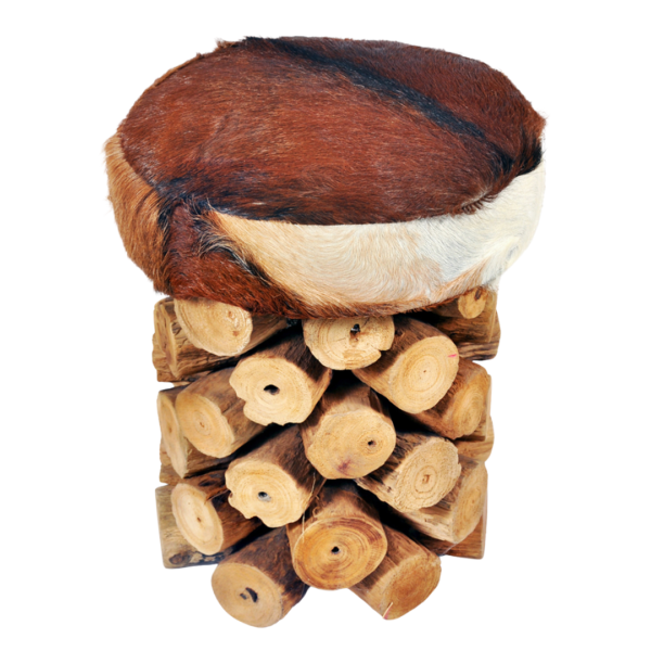 Stool Ranting Goat Skin