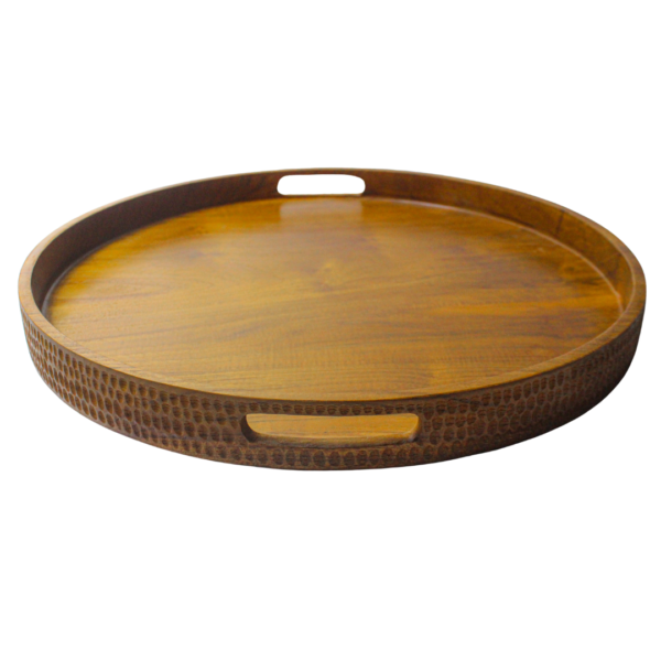 Wood Tray With Two Handle