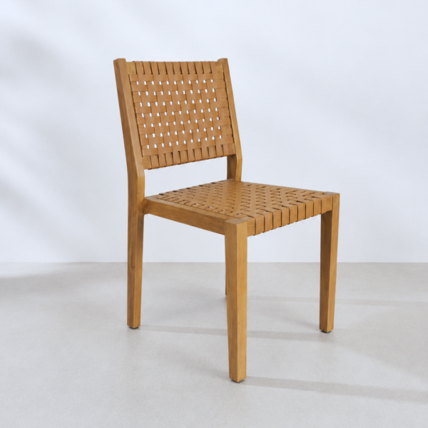 Yoga Stacking Dining Chair | Leather Opt 1